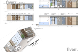 create a architectural 2d floor plan, 3d floor plan,3d view