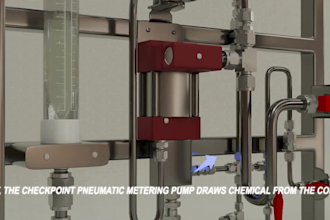 create 3d chemical injection skid and dosing system animation