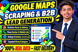 scrape google maps data for b2b lead generation