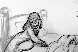 do frame by frame 2d line art animation pencil sketch hand drawn animation