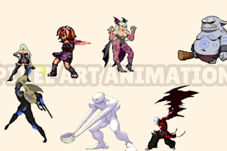 make pixel art animation pixel game character sprite sheet rpg maker nsfw pixel