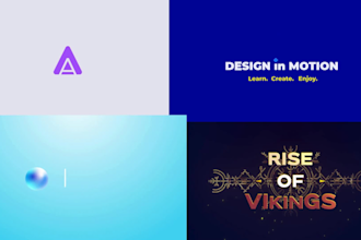 create custom 2d logo animation video, motion graphics, intros and outros