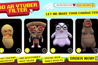 create custom 3d ar filter vtuber avatar for streaming