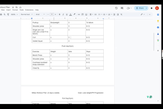 create a personalized workout plan for you