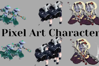 do pixel art character 8 bit 16 bit animation sprite sheet nsfw pixel game asset