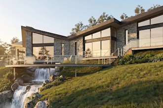 design modern house, villa and architectural 3d visualization