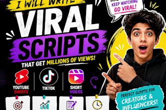 write viral youtube shorts and tiktok hooks
