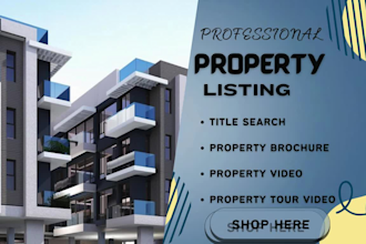 do title search property brochure property video property tour video