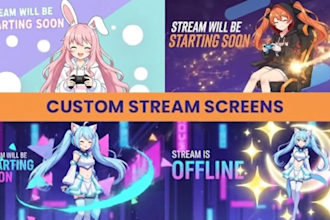 custom screens for your streaming channel