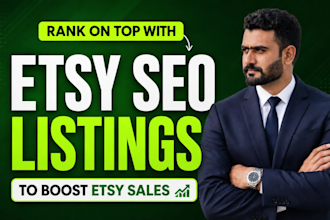 do etsy SEO, etsy listing optimization and boost etsy shop ranking
