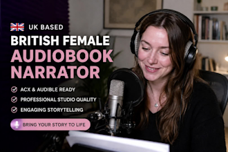 be your female audiobook narrator for acx and audible