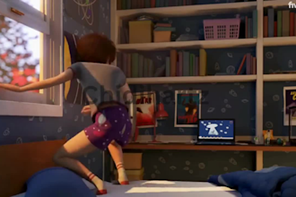 2d 3d cartoon animation, cartoon music video, 3d animation, animation short film