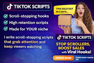 write engaging viral tiktok scripts that drive views
