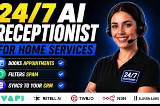 ai receptionist appointment setter for home service, retell ai twilio vapi n8n