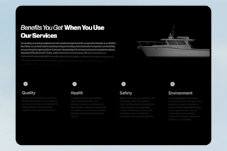 design boat rental website, yacht booking, cruise travel agency website