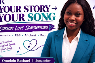 write female hip hop love song with emotional custom lyrics