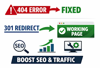 do 301 redirects fix 404 errors and broken links