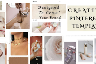 design modern pinterest pins and social media templates