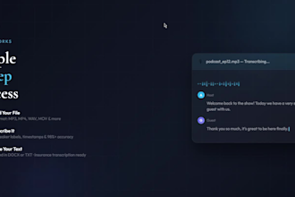 transcribe your audio or video with quick turnaround