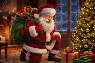 3d christmas animation 3d christmas video merry christmas 3d animation