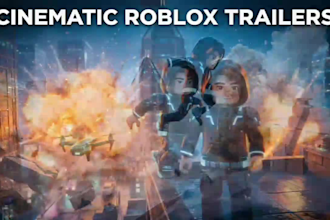 create cinematic ai roblox game trailer movies, professional gaming video edit
