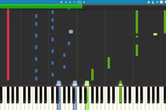 create a professional synthesia piano tutorial video from your midi