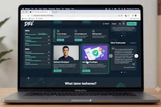 design and deploy a dynamic web personal portfolio