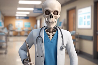 create ai 3d skeleton style video ai skeleton doctor style animation