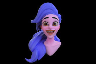 create a stylized 3d character in blender