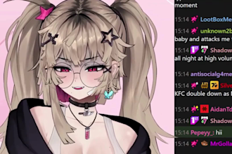 create custom 2d 3d vtuber model rigging vroid live2d vrm stream ready