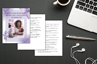 design a lead magnet PDF, ebook, or workbook for email opt in