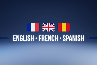 transcribe translate and subtitle your video in 3 languages