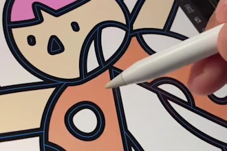 draw kawaii doodles sticker for your business