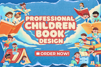 format design amazon kpd low content childrens picture kids ebook book layout