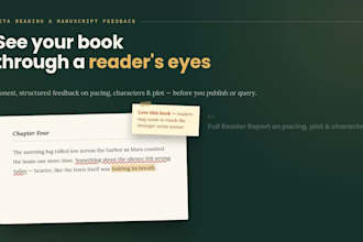 be your beta reader and give honest book feedback