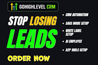 setup gohighlevel saas white label crm automation workflow ghl funnel a2p 10dlc