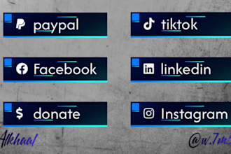design streaming panels for kick or twitch