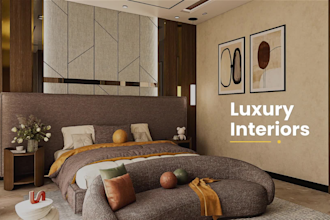 design your modern bedroom interior with realistic 3d renders