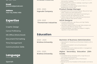 design a professional job winning resume