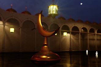 create most beautiful eid al adha greeting video