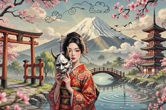 mix collage animated style images and video