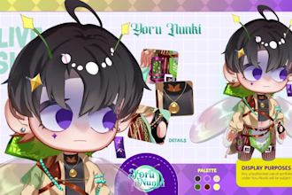 design and rig high quality chibi vtuber model