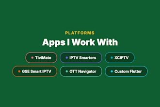 develop or rebrand your iptv app for android ios and smart tv with admin panel