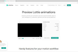 convert your video animation to json lottie export