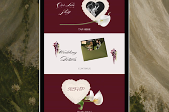 wedding invitation website template