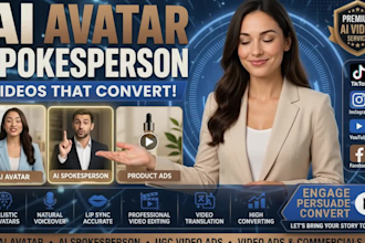 create ai avatar spokesperson video ugc ads video commercials
