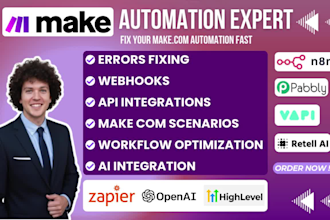 setup make com automation, fix make com, make com, made com, make scenario