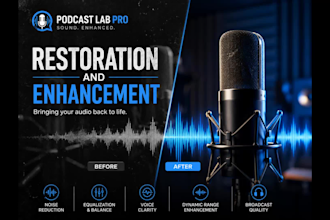repair your noisy audio recordings