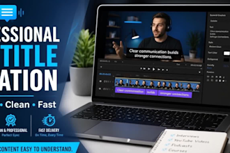 add professional subtitles videos