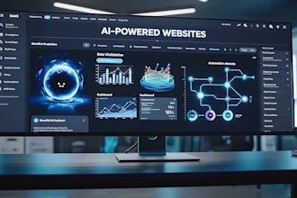 develop a modern 3d website or ai powered landing page